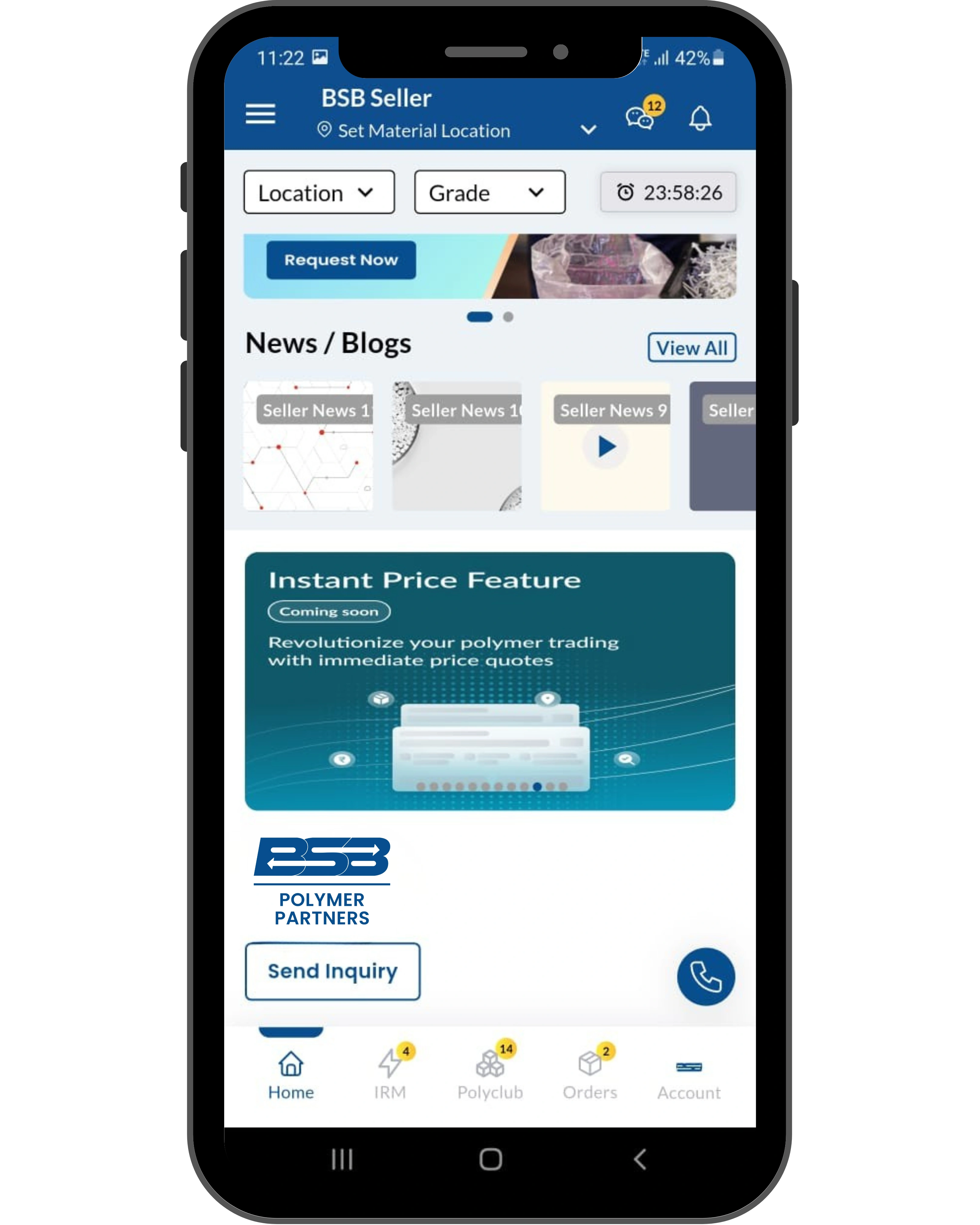 BSB Seller App Screen 3